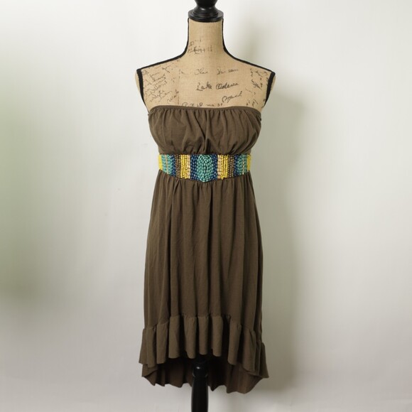 NWT Mandee Baily Blue Strapless Dress size L - Picture 1 of 14